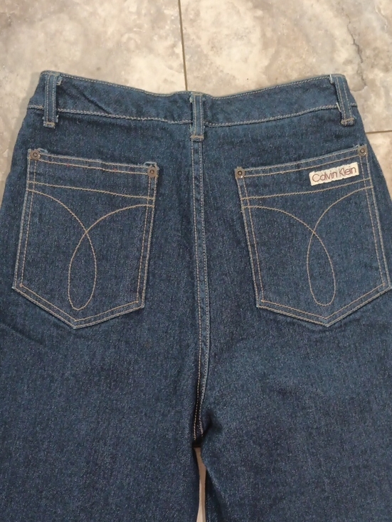 Calvin Klein Denim - Vtg Calvin Klein Dark Blue Denim Jeans - Back Pocket Logo